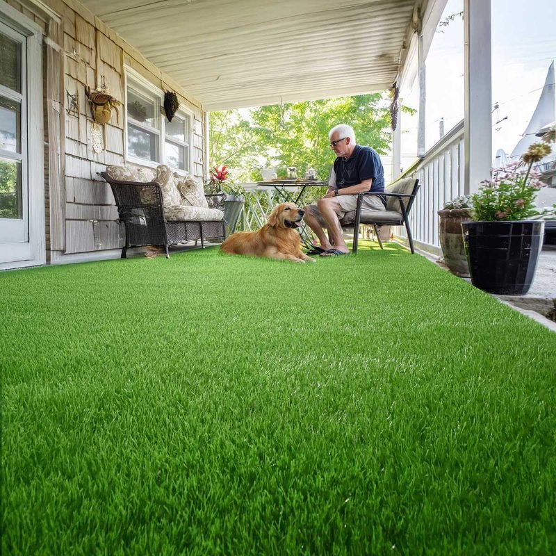 artificial grass landscape design example